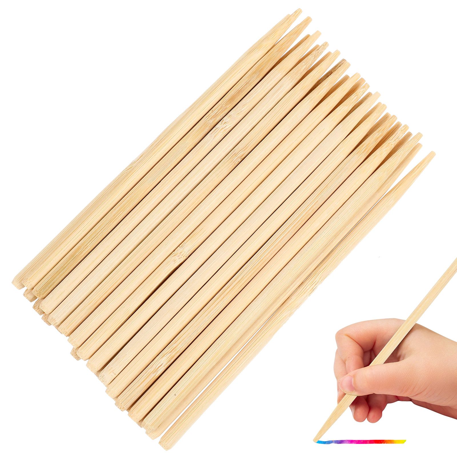 Wood Filler Stick - 30 Uds. Pluma de bambú para