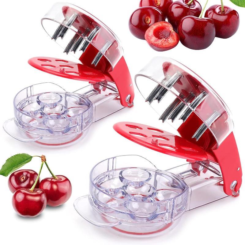Home Improvement Tim - Herramienta para deshuesar cerezas con 6