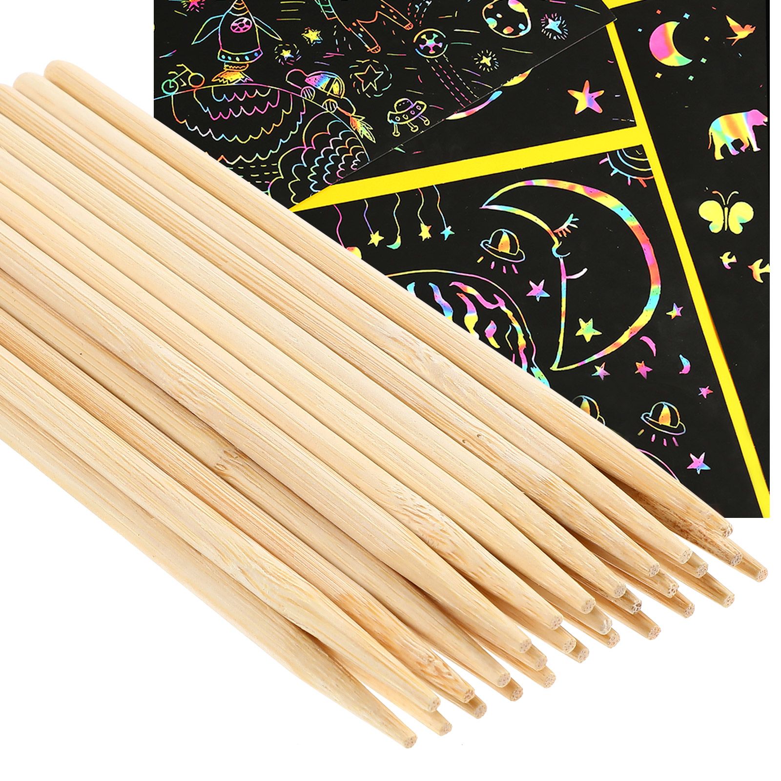 30 Uds. Pluma de bambú para pi - Wood Filler Stick reseña y precio