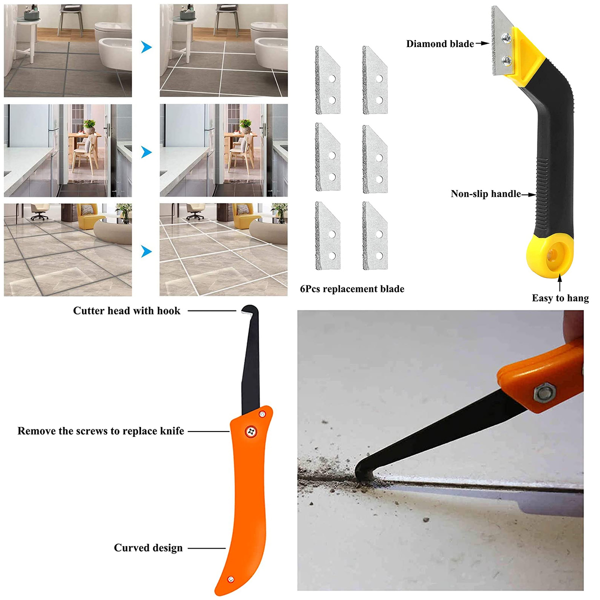 Juego de herramientas de elimi - Grout Saw Removal reseña y precio