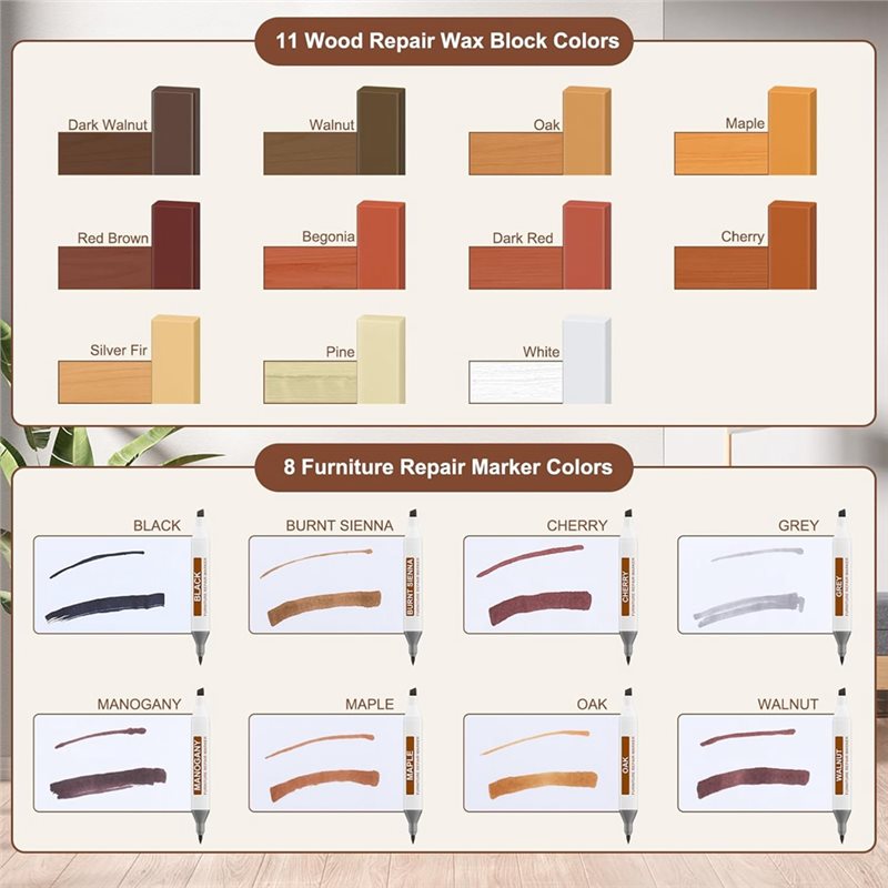 Kit de Reparación de Pisos de  - Wood Filler Stick reseña y precio