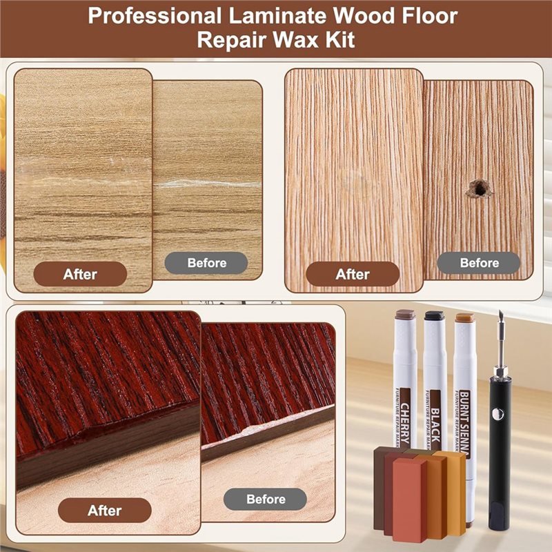Kit de Reparación de Pisos de  - Wood Filler Stick reseña y precio